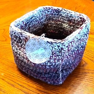 Handmade crochet basket